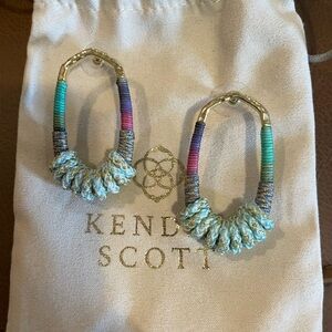 Kendra Scott Maisy Multicolor Wrapped Hoop Earrings